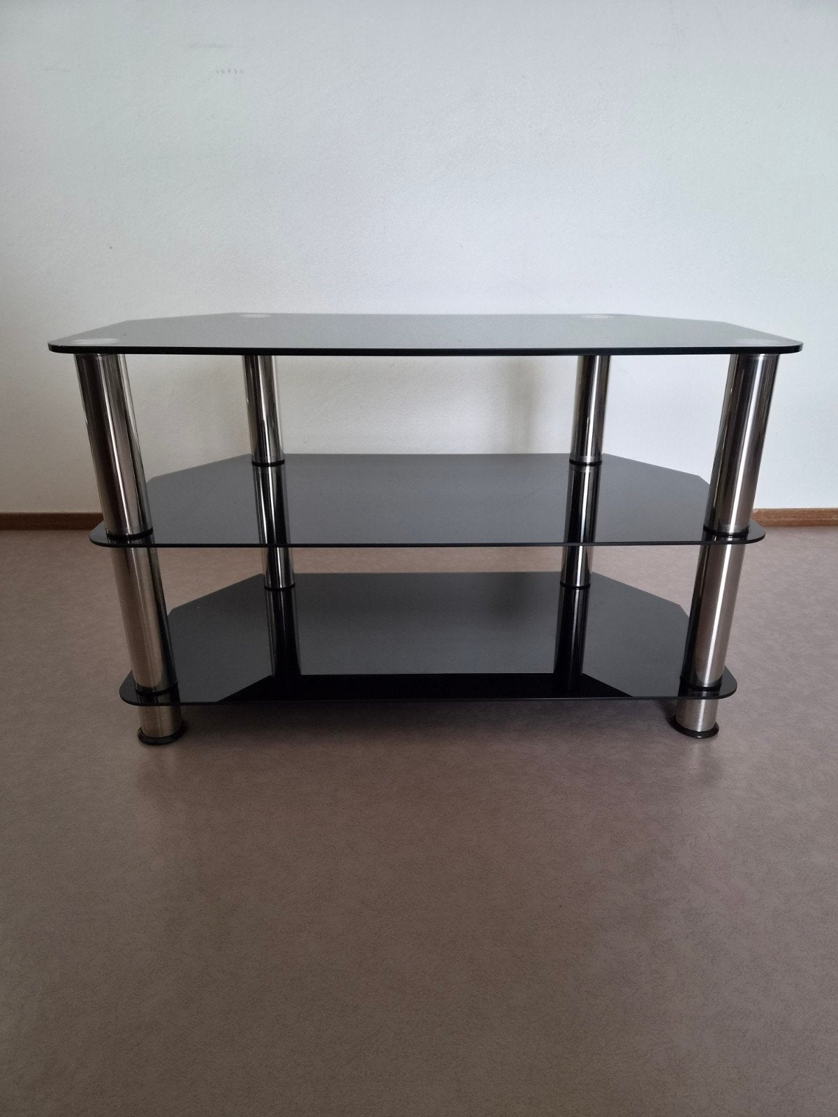 Foto 2 van TV meubel zwart glas