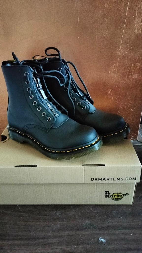 Dr. Martens 1460 Pascal Front Zip, Zwart, Lage of Enkellaarzen, Nieuw, Ophalen of Verzenden