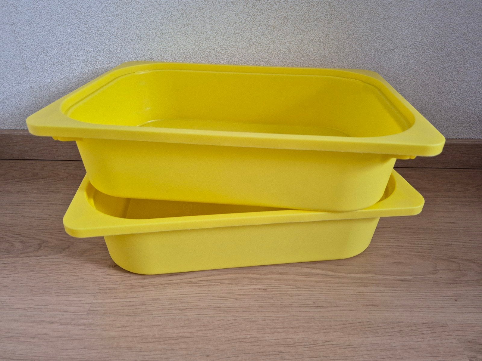 IKEA TROFAST opbergbak geel - 2 stuks, Geel, Overige typen, Ophalen of Verzenden, Zo goed als nieuw
