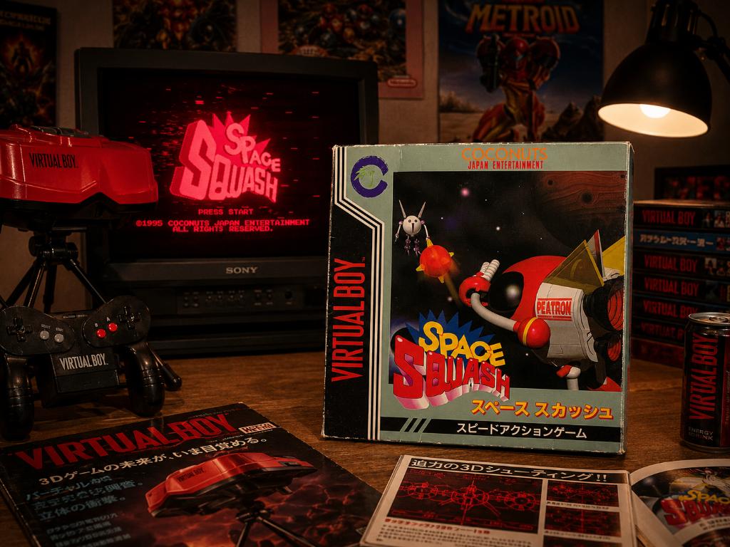Virtual boy - Space Squash - JAP CIB Boxprotector, Spelcomputers en Games, 1 speler, Ophalen of Verzenden, Zo goed als nieuw, Vanaf 3 jaar