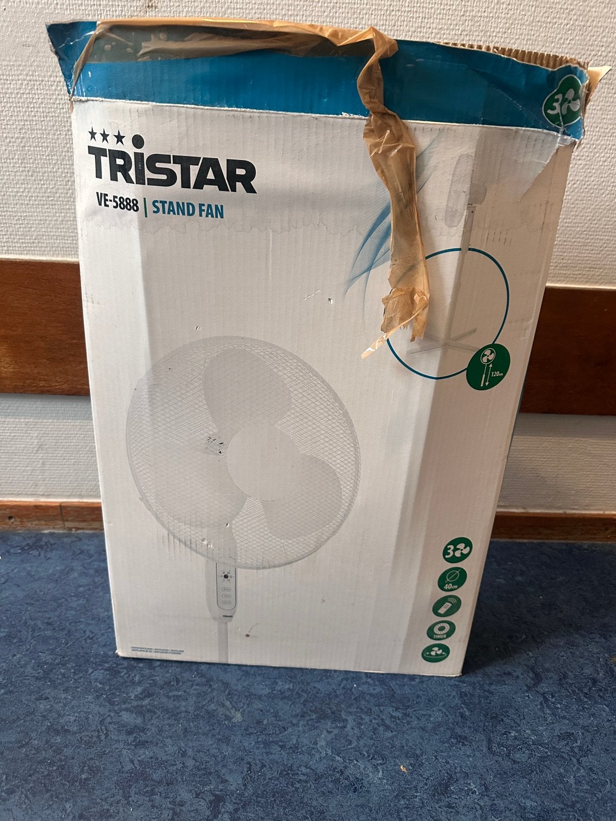 Tristar ventilator, Ophalen of Verzenden, Gebruikt, Statiefventilator
