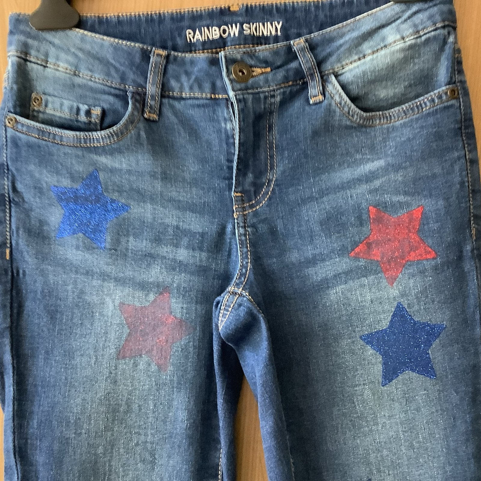 Spijkerbroek mt 36.   Rainbow., Kleding | Dames, Spijkerbroeken en Jeans, Verzenden, Nieuw, Blauw, W28 - W29 (confectie 36)