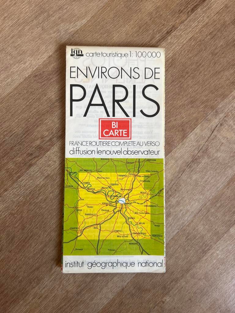 IGN Carte Touristique: Environs de Paris (1:100.000), Gelezen, Ophalen of Verzenden, Landkaart, 2000 tot heden