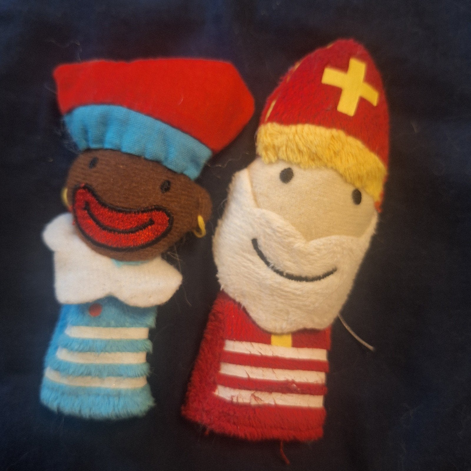 Sint en piet vingerpopjes, Ophalen of Verzenden, Gebruikt