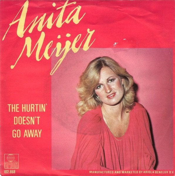 Anita Meijer - The Hurtin 'doesn't Go Away (Single), Gebruikt, 7 inch, Pop, Overige typen