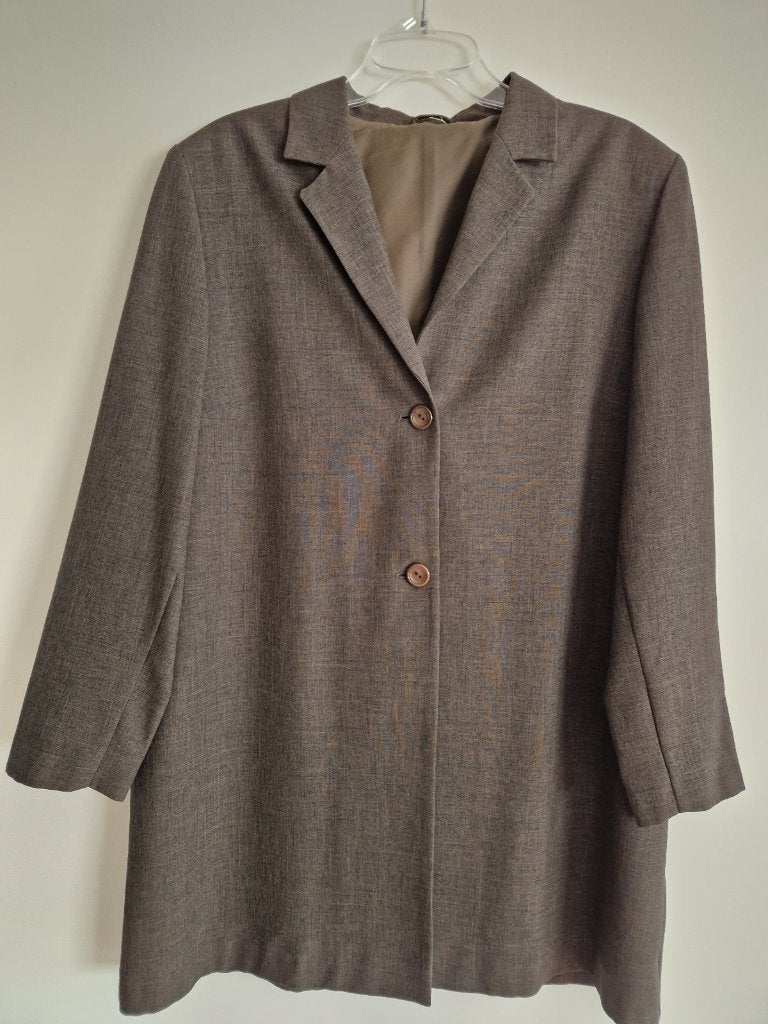 Lang colbertjasje, bruin maat, 46, Kleding | Dames, Bruin, Maat 46/48 (XL) of groter, Ophalen of Verzenden, Zo goed als nieuw