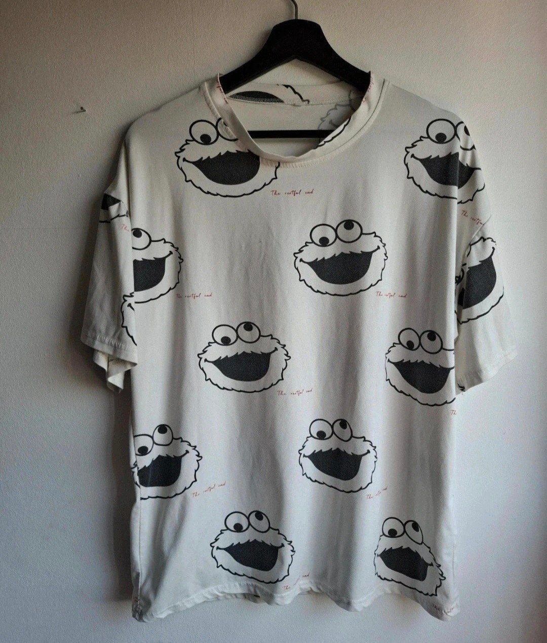 Koekiemonster T-shirt Maat L, Wit, Maat 42/44 (L), Ophalen of Verzenden, Korte mouw
