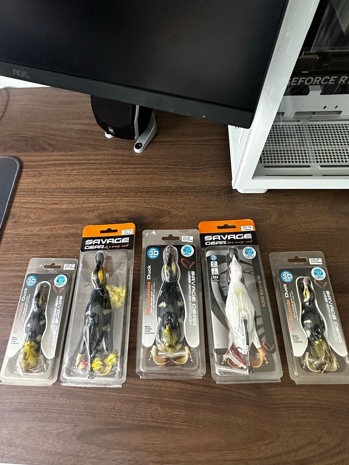 5x Savage Gear 3D Suicide Duck Kunstaas - Nieuw, Ophalen of Verzenden, Nieuw, Kunstaas