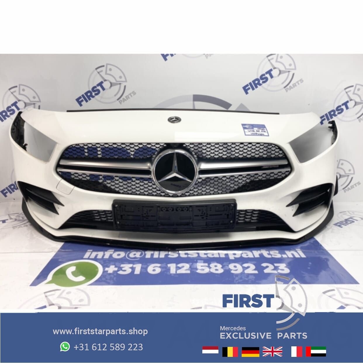 W177 V177 A KLASSE SEDAN 2021 A35 AMG VOORBUMPER WIT AERO PE, Gebruikt, -, Voor, Ophalen of Verzenden