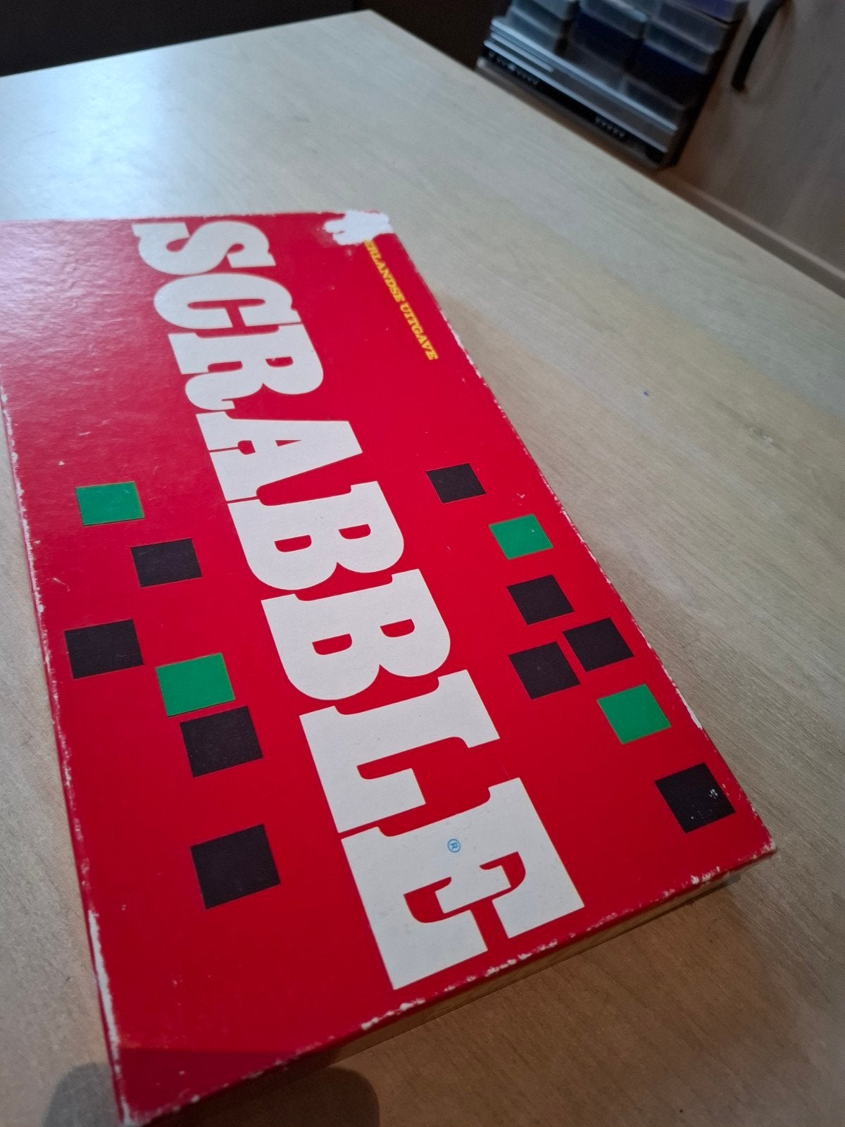Vintage Scrabble Bordspel - Nederlandse Uitgave, Gebruikt, Ophalen of Verzenden, Een of twee spelers, Info@jw-spear-sons.com