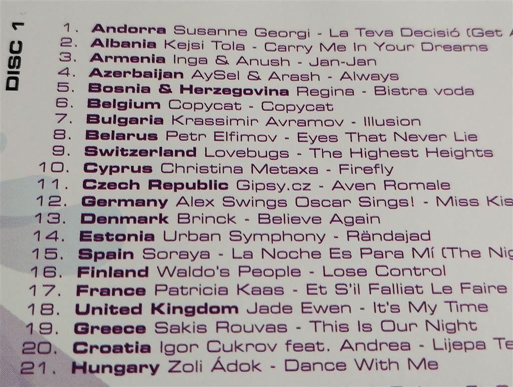 Eurovision Song Contest Moscow 2009 [2 CD], Cd's en Dvd's, Ophalen of Verzenden, Zo goed als nieuw, Pop