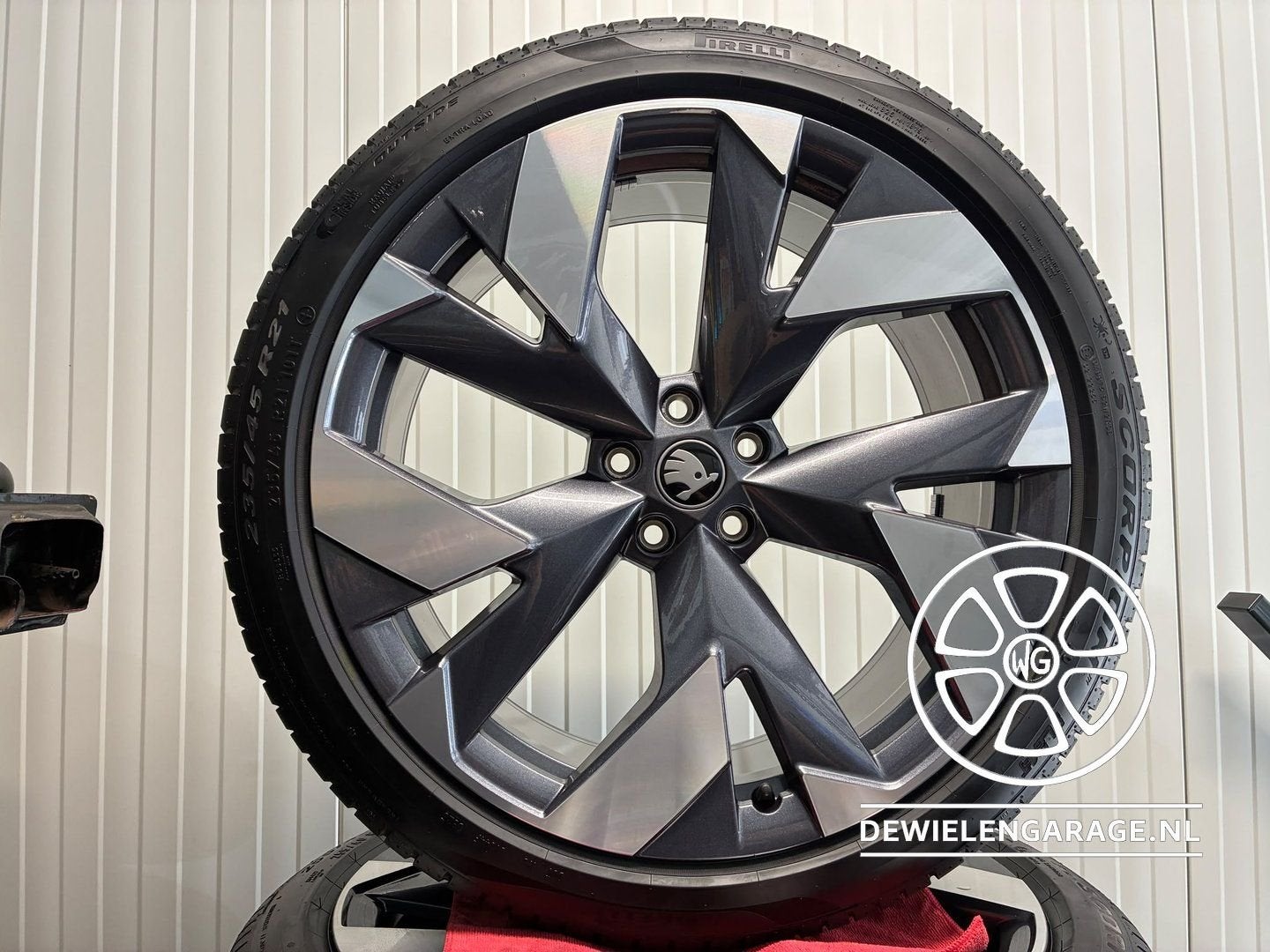 21 inch Skoda Enyaq / Elroq Velgen NIEUW Sportline Origineel, -, -, Banden en Velgen, Nieuw