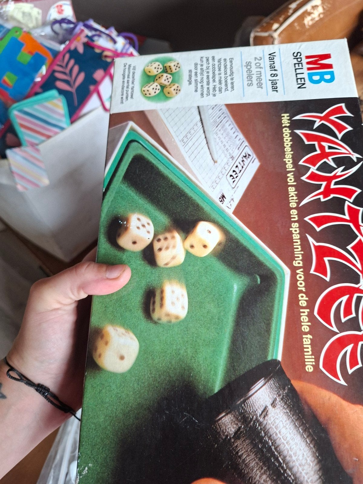 Yahtzee dobbelspel - MB Spellen, Vijf spelers of meer, Ophalen of Verzenden, Gebruikt, MB Spellen