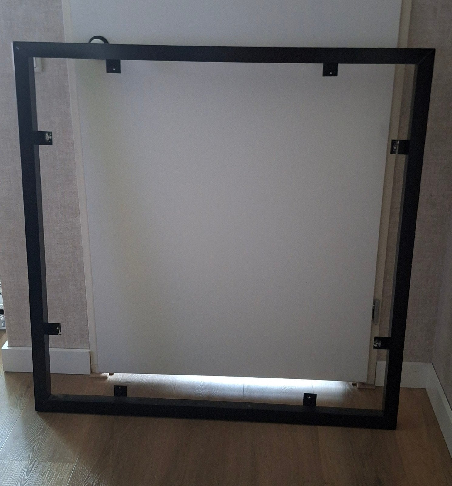 Zwarte metalen schilderijlijst 111x111 cm (opknapper), Ophalen