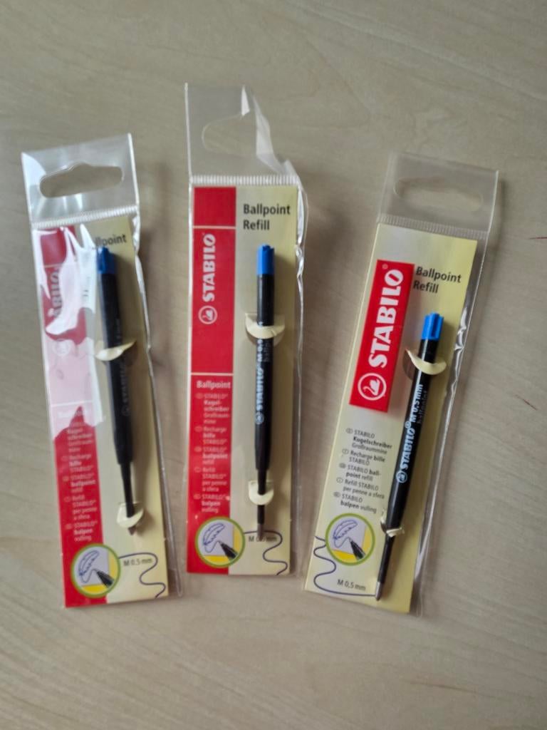 STABILO Ballpoint Refill navullingen in de kleur blauw., Ophalen of Verzenden, Nieuw
