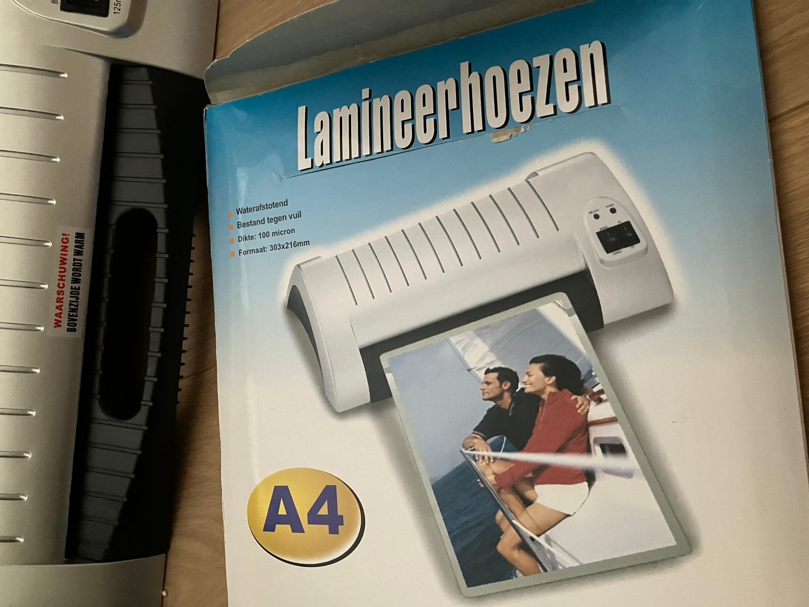 Lamineer machine met bladen, Ophalen of Verzenden, Zo goed als nieuw