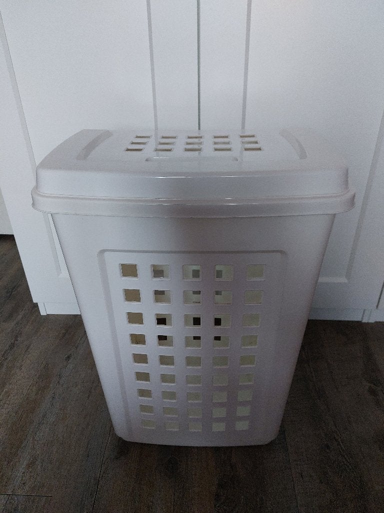 Curver wasmand 60L, Ophalen, Gebruikt, Wit, Overige typen