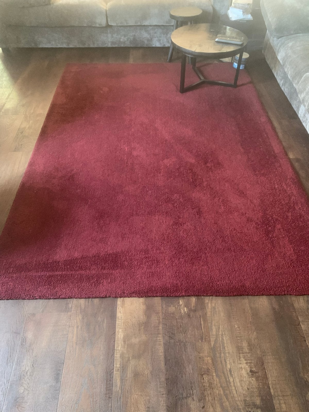 IKEA TYVELSE Vloerkleed Rood - 170x240 cm, Ophalen, 150 tot 200 cm, 200 cm of meer, Zo goed als nieuw