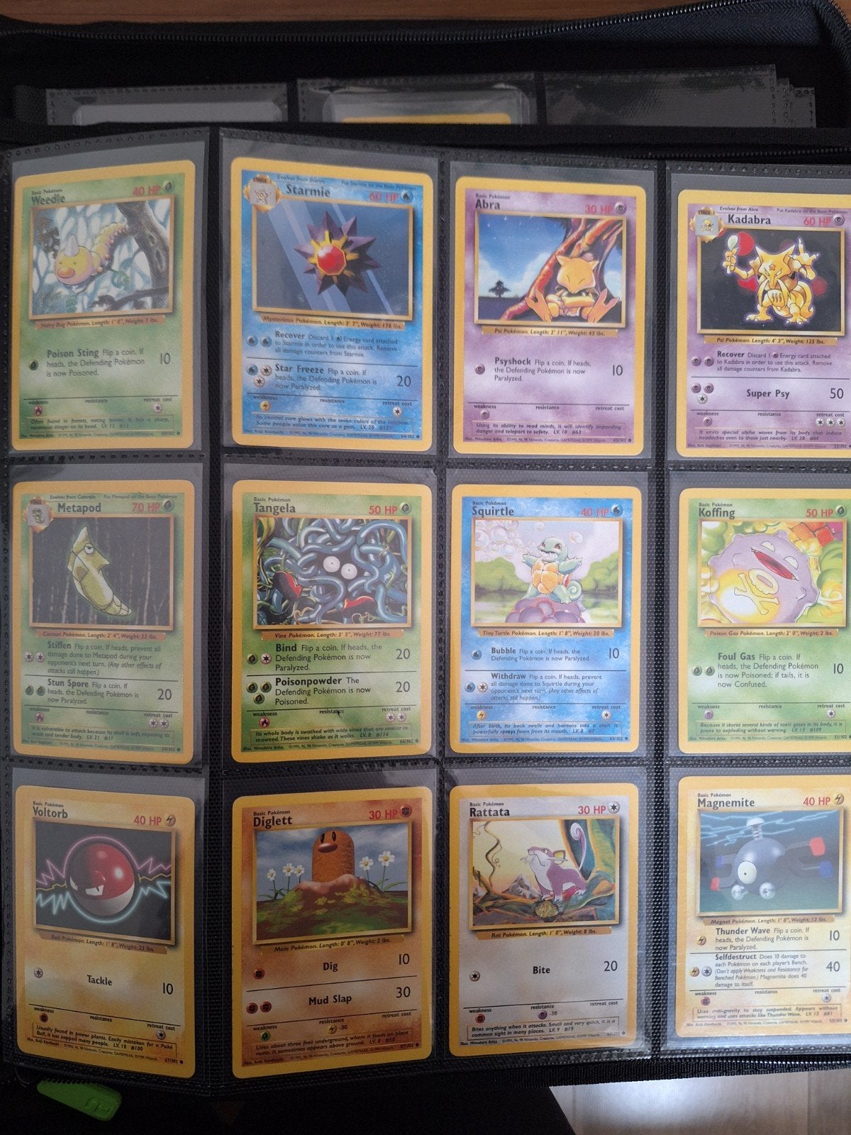 Base set pokemon kaarten - vintage, Ophalen of Verzenden, Zo goed als nieuw, Meerdere kaarten
