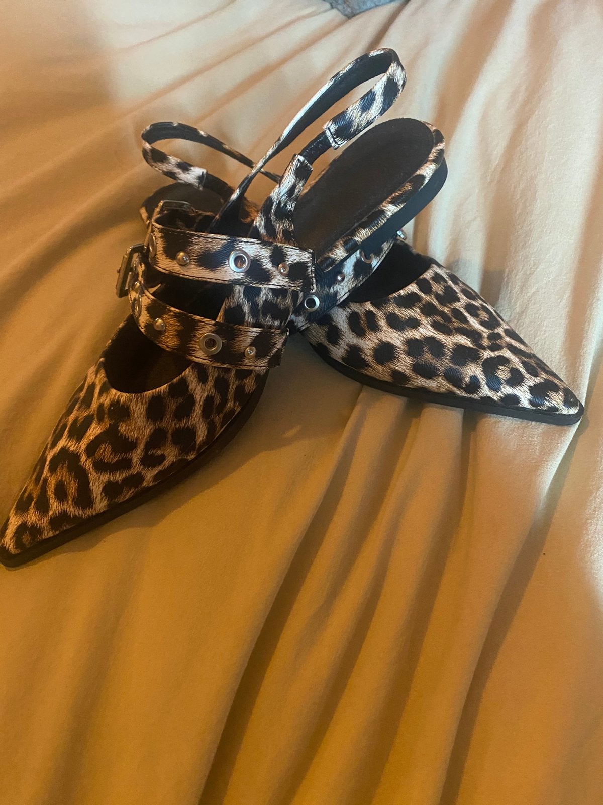 Loafers panterprint 38, Bruin, Instappers, Ophalen of Verzenden, Zo goed als nieuw