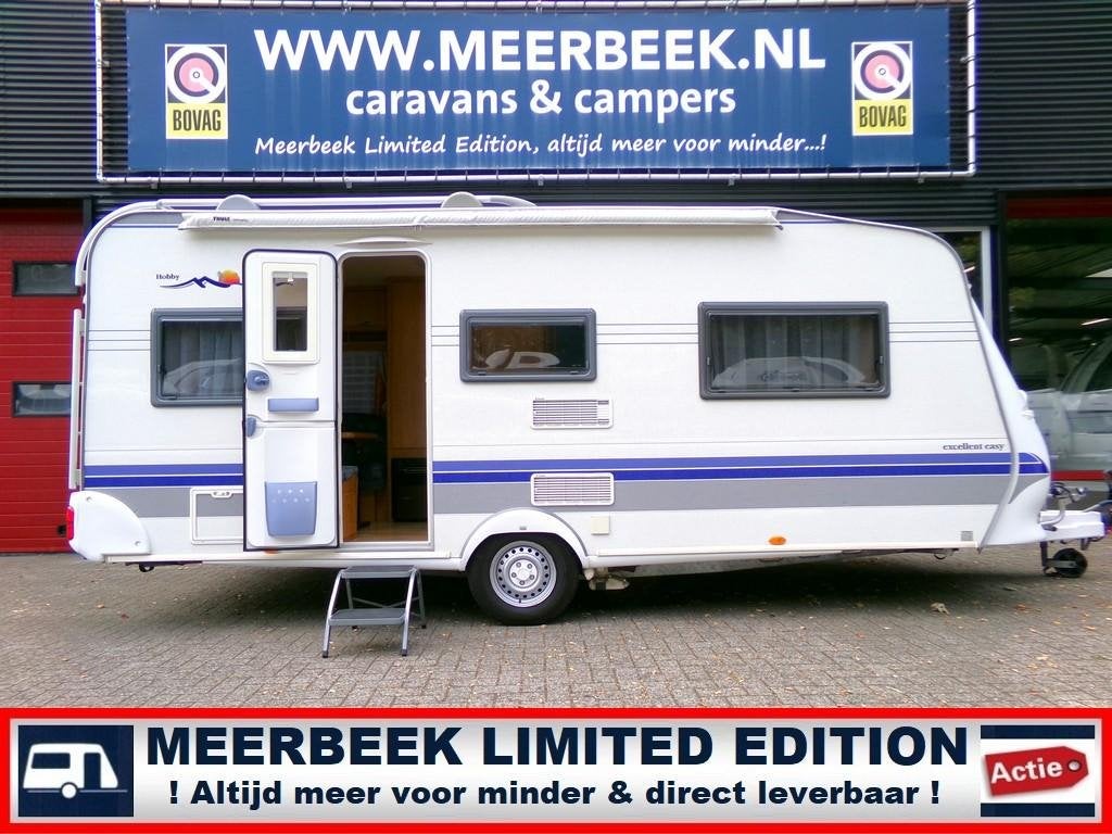 Hobby Excellent 500 UFF +MOVER +TENT +QUEENSBED +FIETSREK !, Rondzit, Hobby, Schokbreker, Particulier