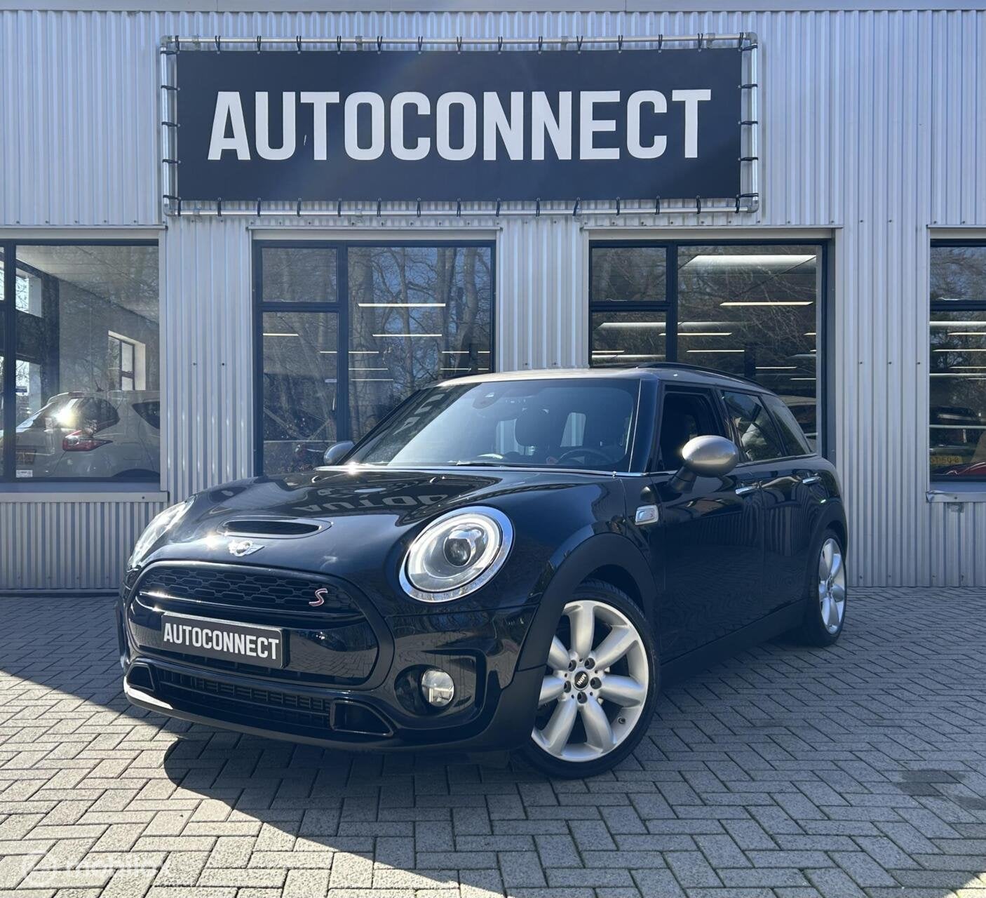 Mini Clubman 2.0 Cooper S AUTOMAAT, PANODAK, NAVI, HALF/LEDE, Auto's, Mini, 1998 cc, Gebruikt, Clubman, Leder en Stof