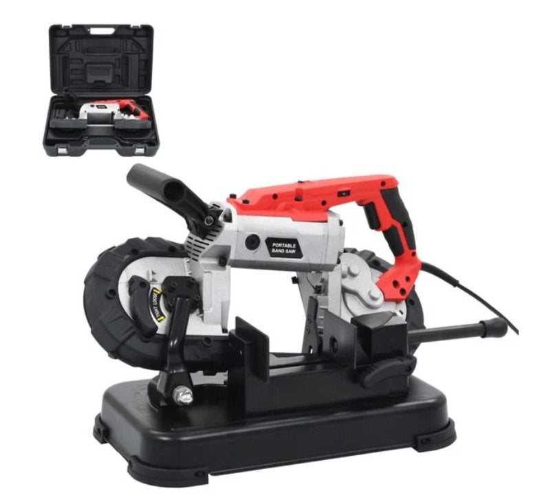 Lintzaagmachine met basis en draagkoffer staal \nieuw/, Doe-het-zelf en Verbouw, Nieuw, Ophalen of Verzenden, Afkortzaag, 30 tot 70 mm