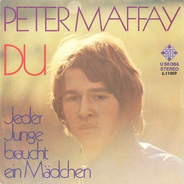 Juke-Box Single (1970) Peter Maffay - Du, Cd's en Dvd's, Vinyl Singles, Gebruikt, Fotohoes, 7 inch, Ophalen of Verzenden