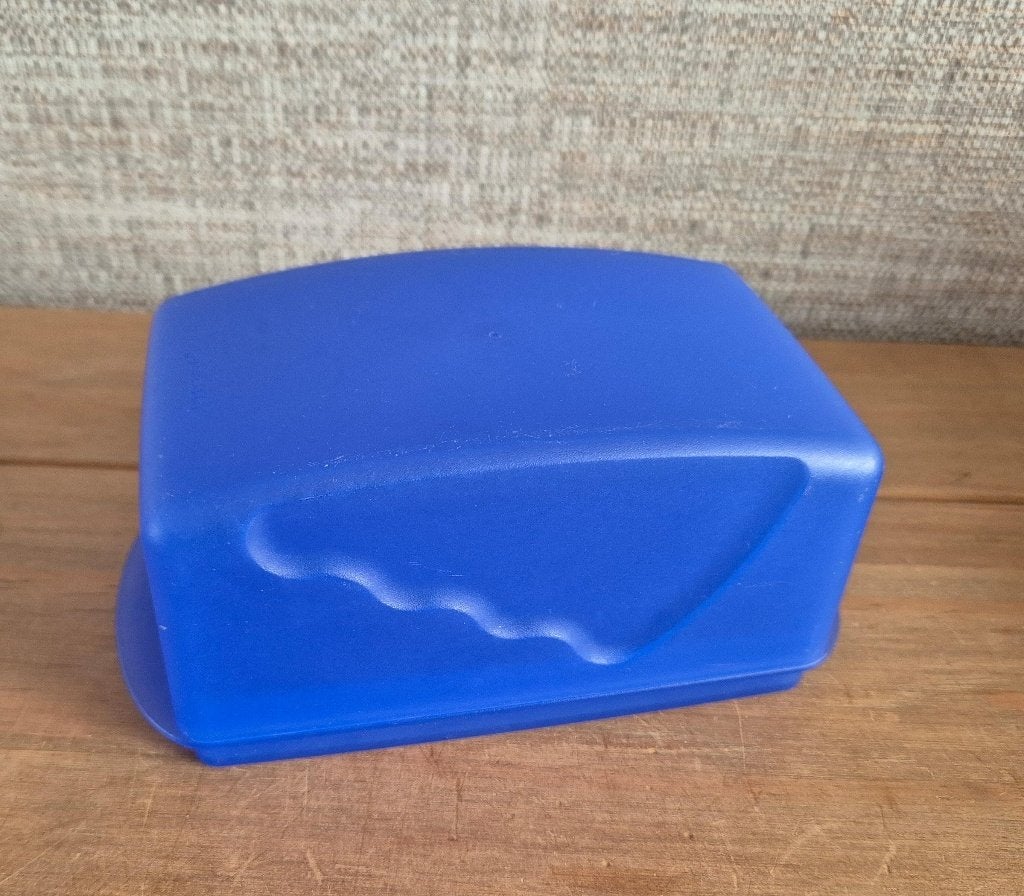 Tupperware Trendy botervloot 15x9x8cm Blauw, Blauw, Botervloot, Ophalen of Verzenden, Zo goed als nieuw