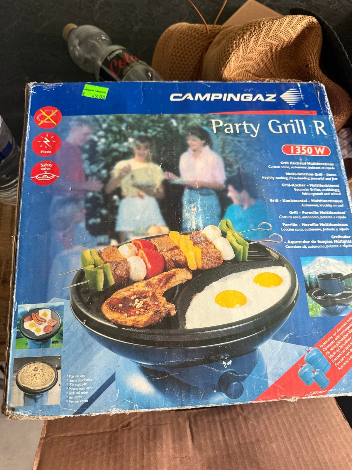 Campingaz Party Grill-R 1350W - Multifunctionele Grill, Ophalen of Verzenden, Gebruikt