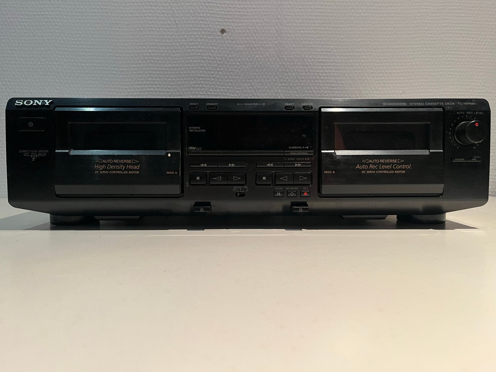 Sony TC-WR681 Stereo Cassettedeck met Auto-Reverse, Audio, Tv en Foto, Ophalen of Verzenden, Dubbel, Sony, Auto-reverse