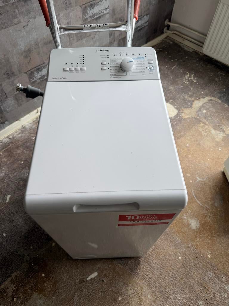 Privileg Bovenlader Wasmachine 5.5kg 1100 toeren, 4 tot 6 kg, Bovenlader, Ophalen of Verzenden, Kort programma