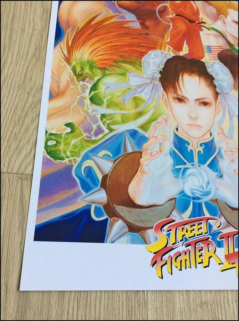 STREET FIGHTER 2 TURBO Capcom Retro Arcade Kunst Poster, Vechten, Verzenden, 1 speler, Nieuw