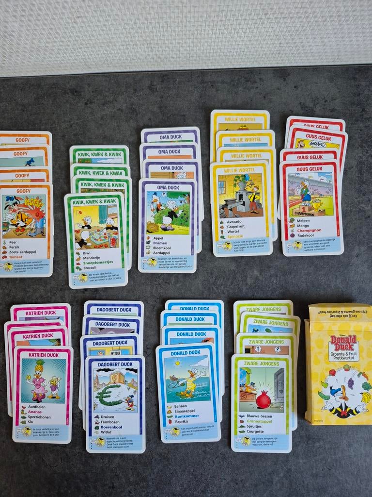 Donald Duck Groente & Fruit Kwartet Jumbo, Ophalen of Verzenden