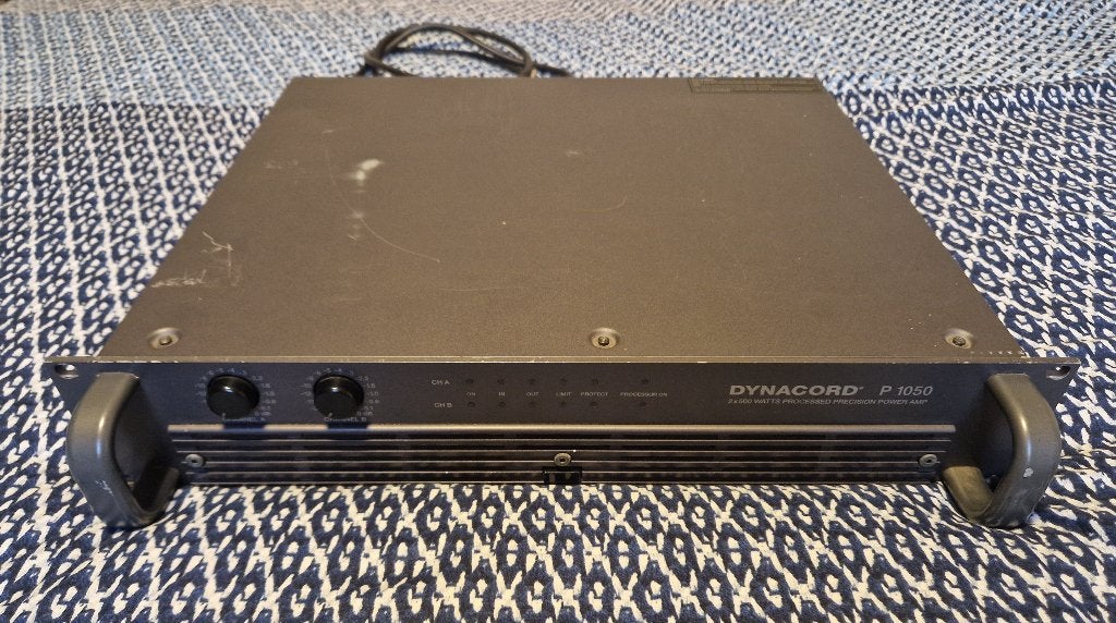 Dynacord P1050 PA-versterker, Gebruikt, 120 watt of meer, Stereo, Ophalen