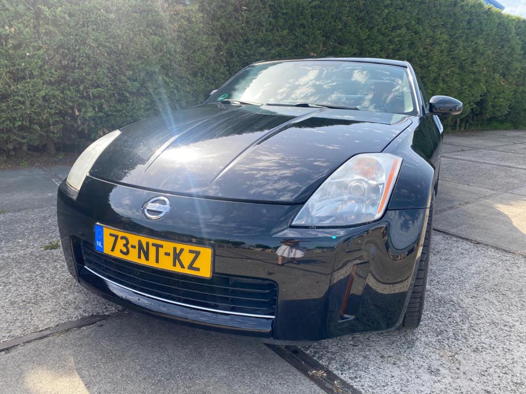Nissan 350Z 3.5 V6 24V 2004 Zwart, 350Z, Achterwielaandrijving, Beige, Zwart
