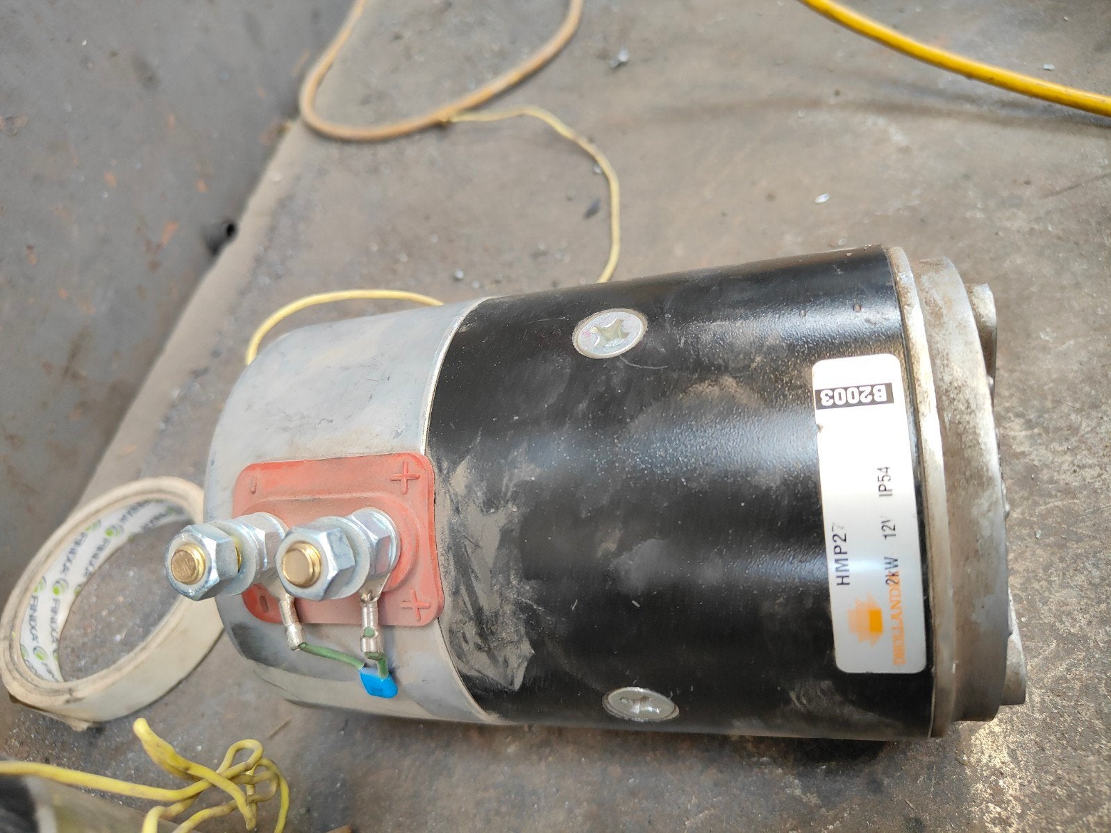 electromotor dhollandia laadklep 24 en 12 volt, Ophalen of Verzenden, Nieuw, Elektromotor, Minder dan 1400 rpm