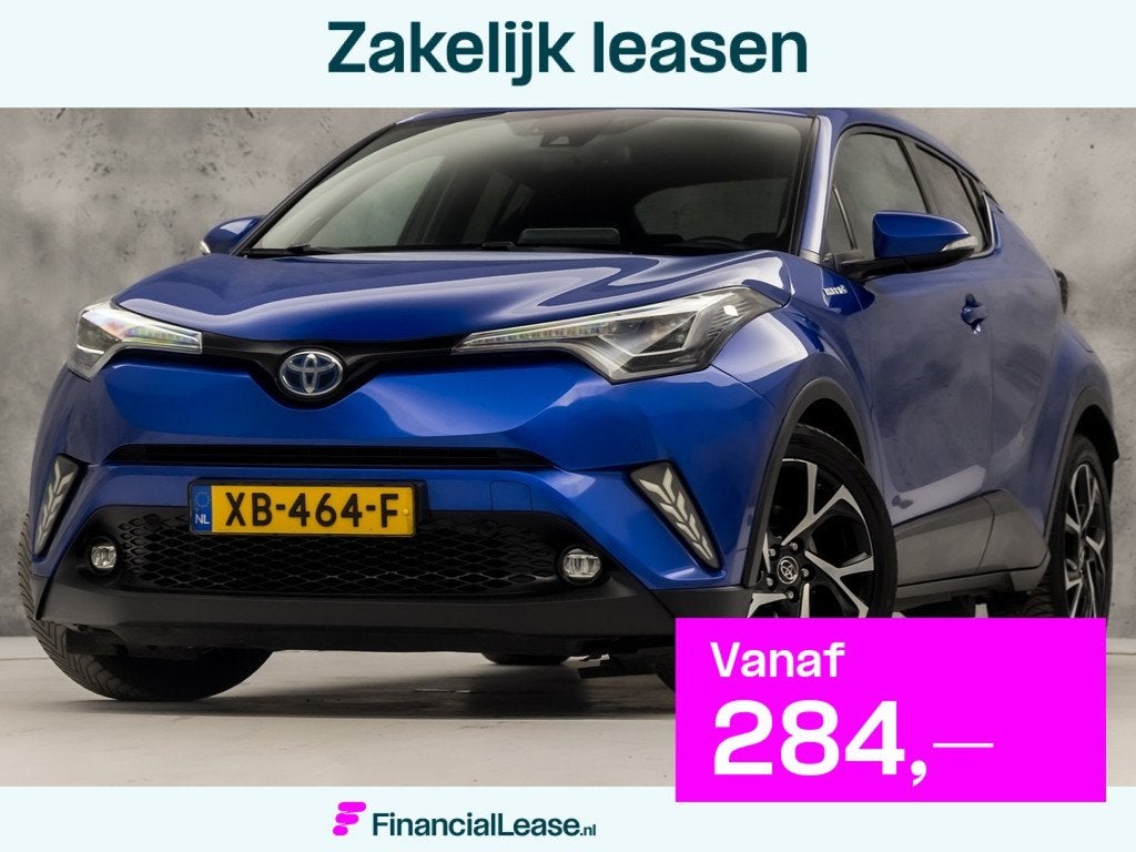 Toyota C-HR 1.8 Hybrid Premium Sport Automaat (NAVIGATIE, CA, 12 maanden, Stof, 4 cilinders, Blauw