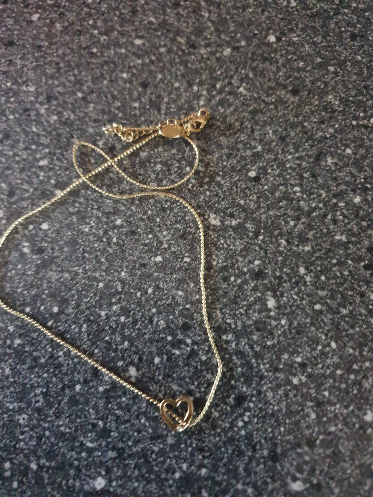 14 k Gouden ketting met hartje hanger, Ophalen of Verzenden, Goud, Goud, Gebruikt