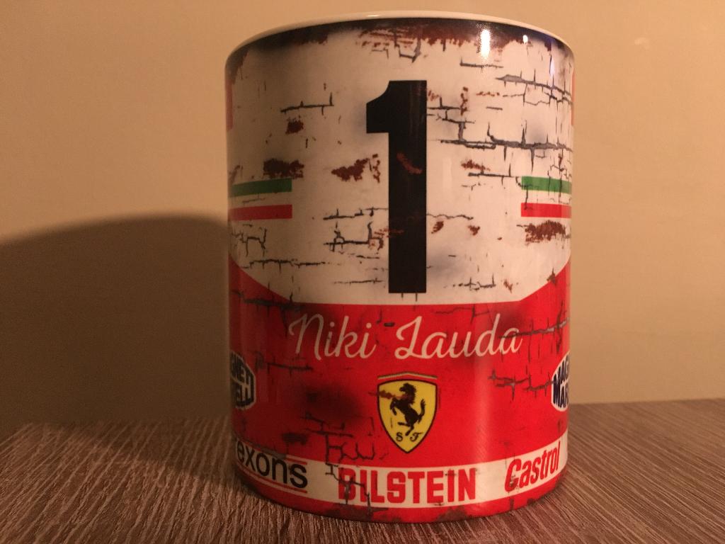 ✅ Niki Lauda Ferrari mok Vintage olie F1 Autosport NIEUW, Ophalen of Verzenden, Nieuw, Formule 1