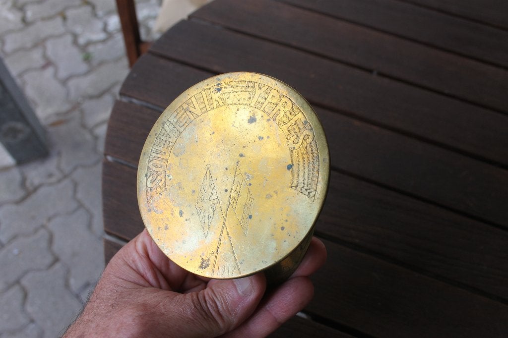 WW1 Trench Art Cap - 1917, Verzenden, Landmacht, Overige gebieden, Overige typen