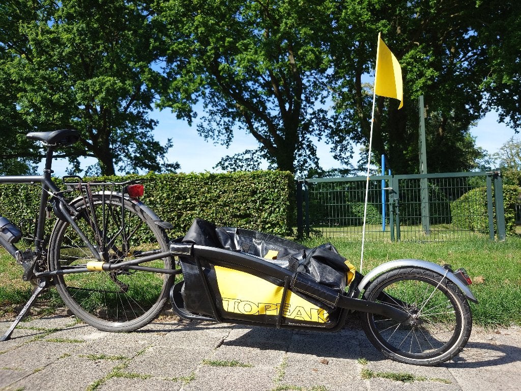 Topeak fietskar met waterdichte tas, Ophalen, Gebruikt, Topeak, Bagagekar