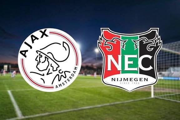 2 kaarten ajax - nec op de middenlijn eerste ring, Losse kaart, Twee personen, Oktober