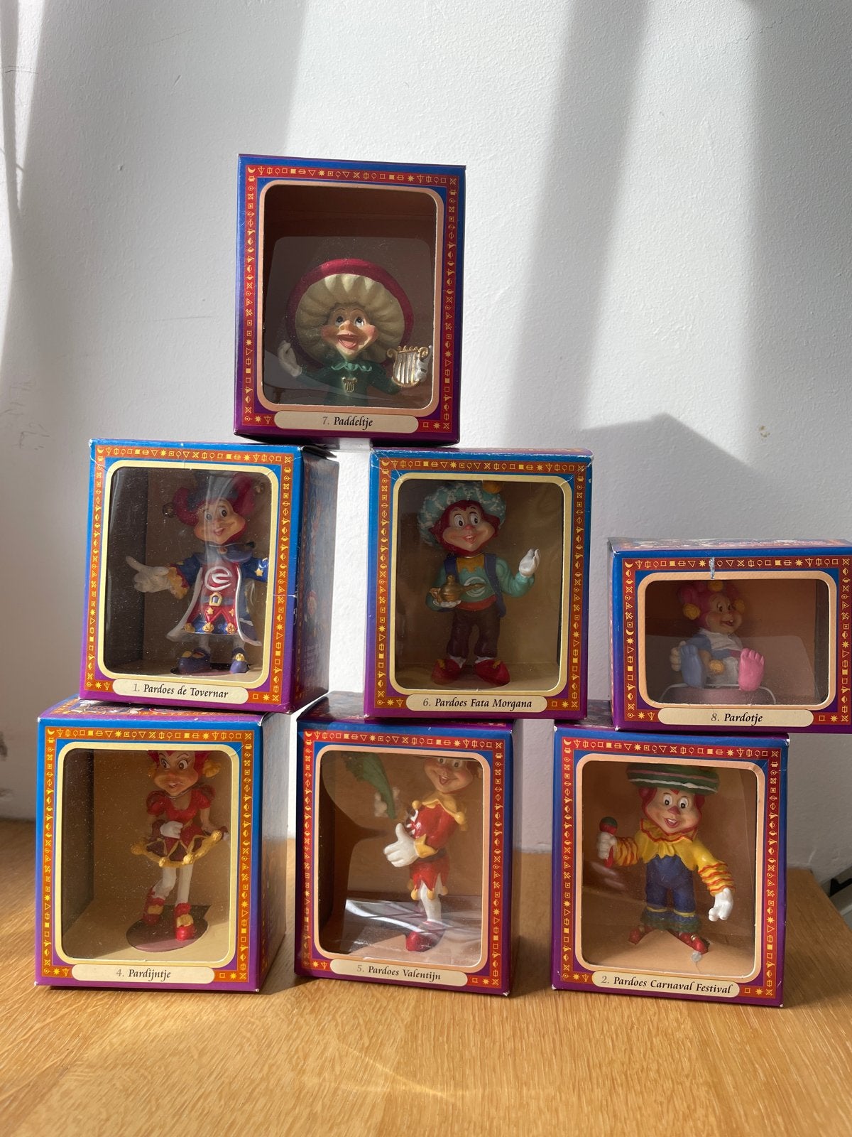 7 Efteling miniatuur beeldjes in verpakking - Collectors ite, Ophalen of Verzenden, Zo goed als nieuw, Beeldje of Poppetje