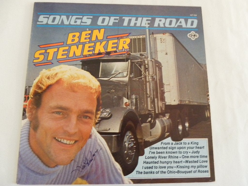 LP Ben Steneker - Songs Of The Road - GESIGNEERD, LP, Gebruikt, Ophalen of Verzenden, 12 inch