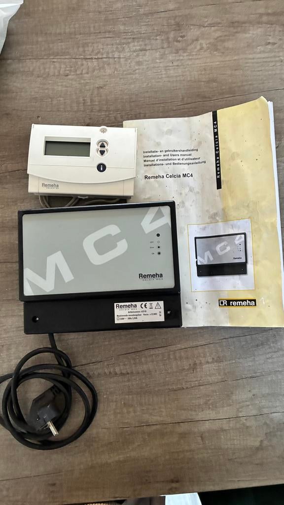 Remeha celcia MC4 + Celcia 20 thermostaat, Ophalen of Verzenden, Gebruikt