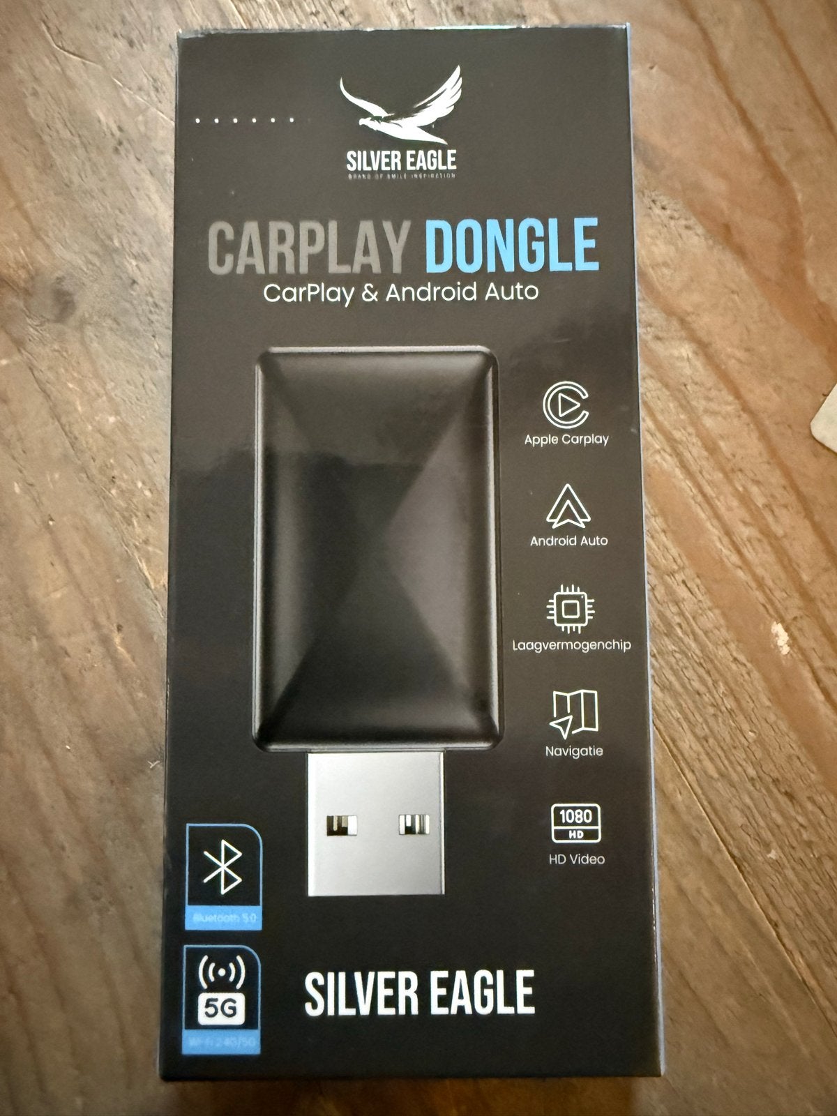 Silver Eagle CarPlay Dongle - Apple CarPlay & Android Auto, Ophalen of Verzenden, Nieuw