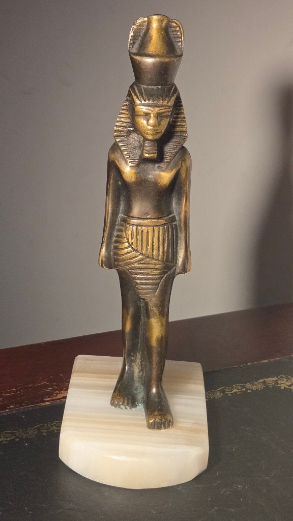 Vintage Beeldje Egyptische farao, Antiek en Kunst, Ophalen of Verzenden