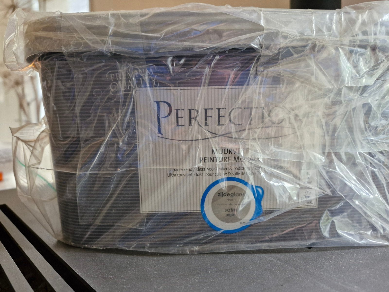 Perfection 5 liter muurverf kleur " Leem", Ophalen, Nieuw, Update