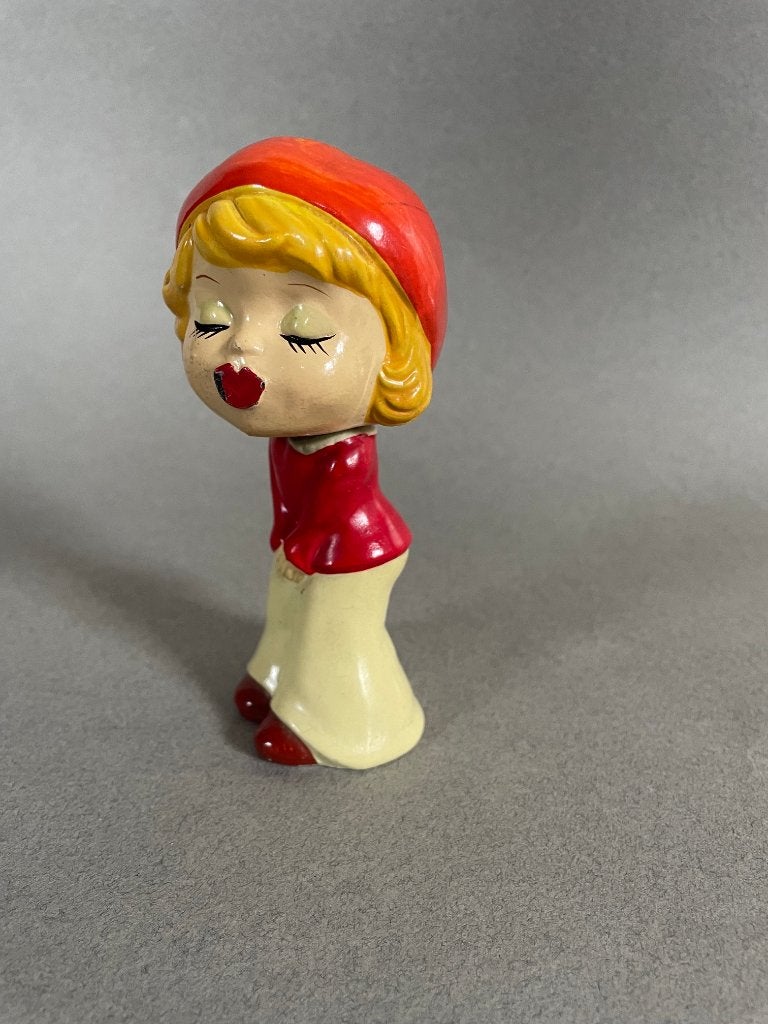 Vintage 'kissing girl' met bobble head uit de jaren '50/'60, Antiek en Kunst, Curiosa en Brocante, Ophalen of Verzenden